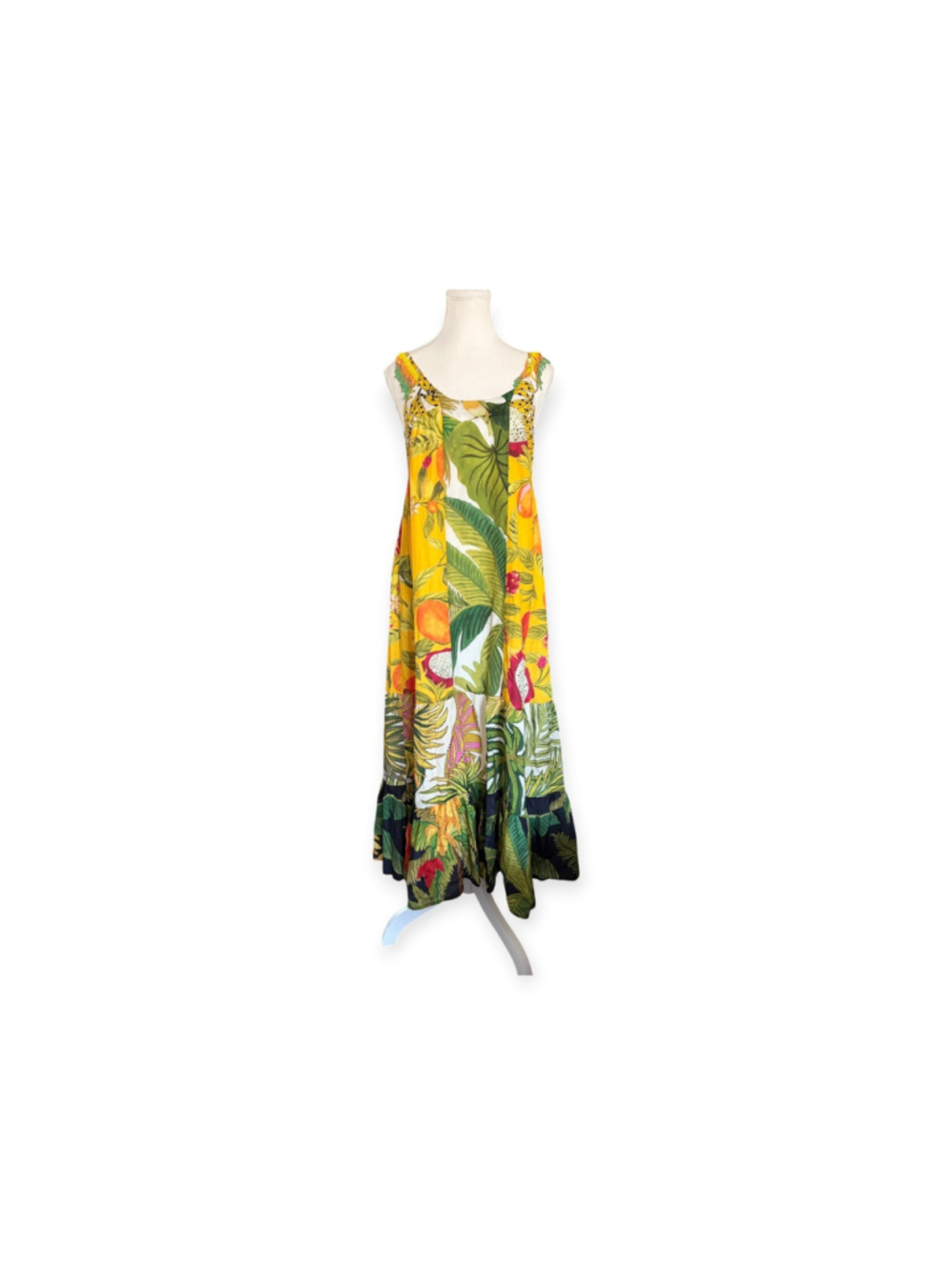 FARM Rio Tropical Fruit Print Beaded Tassel Maxi Dress XS r
Resortwear - Picture 2 of 8